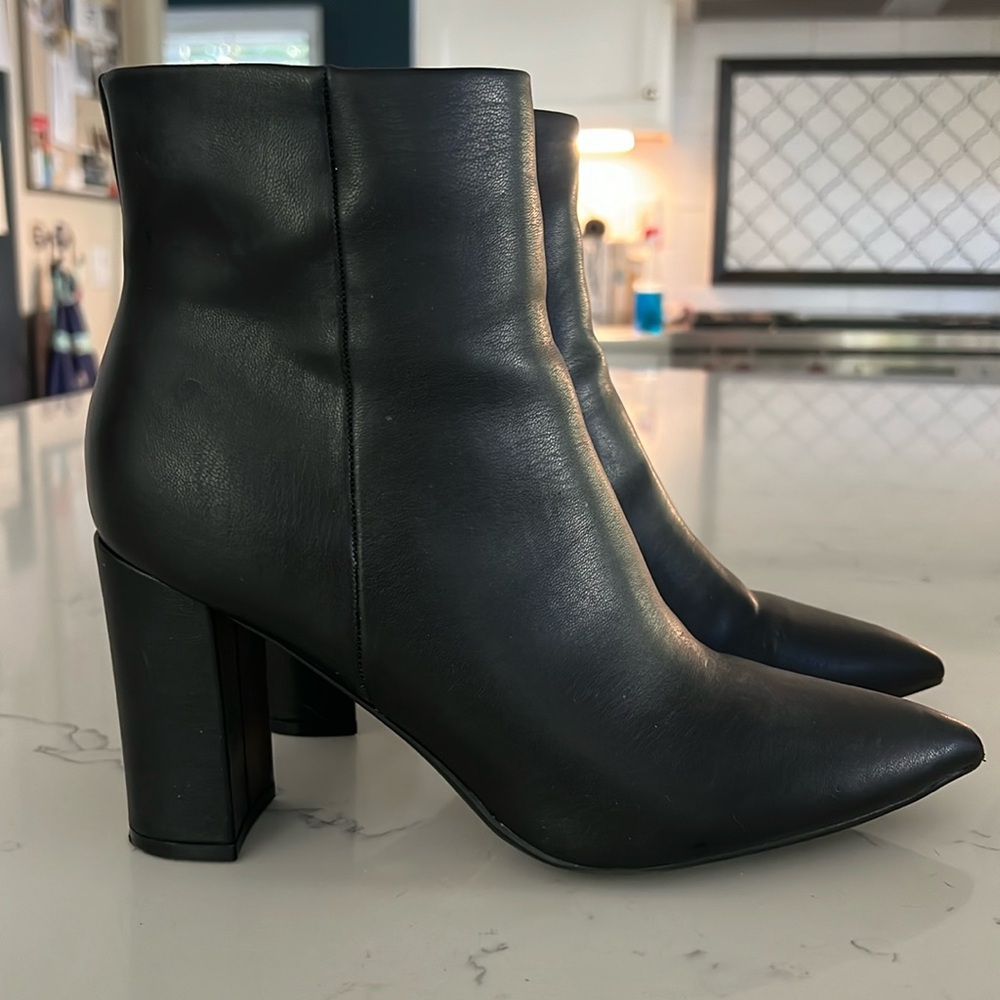 Marc Fisher Glorena 3 black ankle boots.